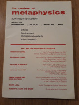 The review of metaphysics, issue no. 206