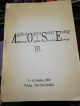 Applied Optics Solar Energy iii