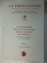Centenario dell istituzione degli ordini dei medici