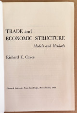Harvard economic Studies, Trade and Economic Structure Models & Methods