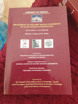 Proceeding of the first Balkan conference on glass science and technology