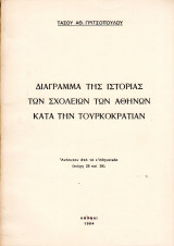 Διάγραμμα της ιστορίας των σχολείων των Αθηνών κατά την τουρκοκρατίαν