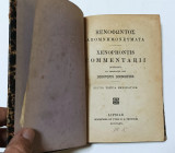 Ξενοφώντος απομνημονευματα xenophontis commentarii Έκδοση 1865