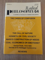 Radical Philosophy, issue 64 (Summer 1993)