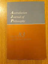 Australasian Journal of Philosophy, vol. 83,4