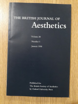 The British Journal of Aesthetics, vol. 38,1 (January 1998)