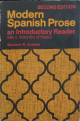 Modern spanish prose an introductory reader with a selection of poetry