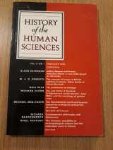 History of the Human Sciences, vol. 11,1