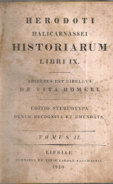Herodoti Halicarnassei Historiarum Libri ix Tomus ii