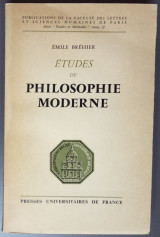 Études de philosophie moderne