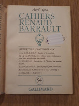 Cahiers Renaud Barrault 54