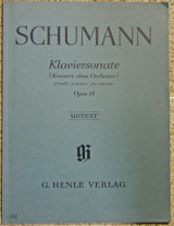 Schumann -Klaviersonate (Konzert Ohne Orchester) F-moll Opus 14