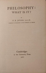Philosophy: What Is It?