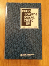 Philosophy & social criticism, vol. 21, no. 4 (1995)