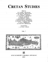 Cretan Studies Vol. 7