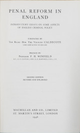 Penal Reform in England