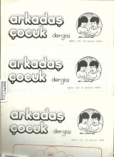 Arkadas Cocuk Dergisi - sayi 121, 122, 123