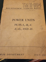 Power Units Pe-95 War Department Technical Manual