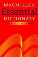 Macmillan Essential Dictionary for Learners of English