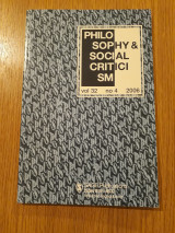 Philosophy & social criticism, vol. 32, no. 4