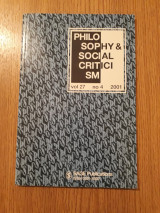 Philosophy & social criticism, vol. 27, no. 4 (2001)