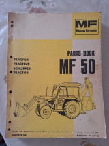 Mf Massey Ferguson 50 Parts Tractor Book Tractor