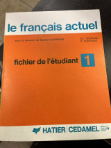 Le francais actuel 1
