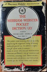 The Merriam-Webster pocket dictionary