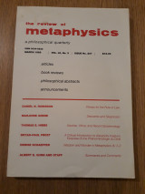 The review of metaphysics, issue no. 207