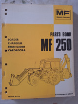 Mf Massey Ferguson Mf 250 Parts Book Loader Chargeur Frontlader Cargadora