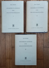 Gessamelte aufsatze zur religionssoziologie. I+II+III (3 τόμοι)