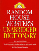 Random House Webster's Unabridged Dictionary