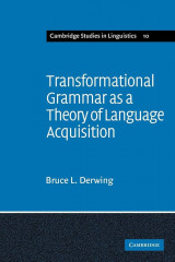 Transformational grammar as a theory of language acquisition