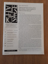 American Society for Aesthetics Newsletter, vol. 27,1 (Spring 2007)