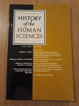History of the Human Sciences, vol. 14,2