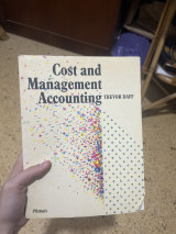 Cost and management accounting