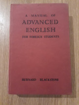 A manual of advanced English for foreign students