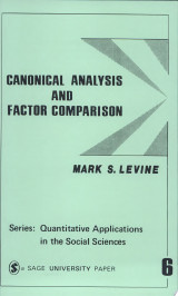 Canonical Analysis and Factor Comparison