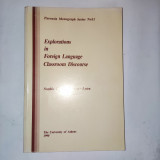 Explorations in foreign language - Classroom discourse