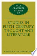 Studies in Fifth Century Thought and Literature