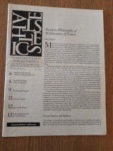 American Society for Aesthetics Newsletter, vol. 19,2 (Fall 1999)