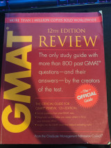 The official guide for gmat review