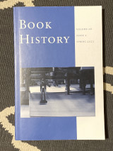 Book History, volume 26, issue 1, spring 2023