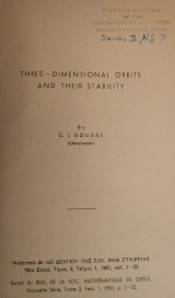 Three-Dimensional Orbits and their Stability