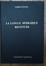 La langue Hebraique restituee
