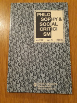 Philosophy & social criticism, vol. 32, no. 5