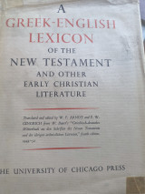 A Greek-English lexicon of the new testament and other early Christian literature