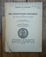 Des constitutions politiques et des autres institutions humaines