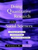 Doing Quantitative Research in the Social Sciences