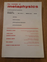 The review of metaphysics, issue no. 202